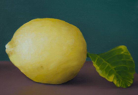 Still life with lemons and bowl