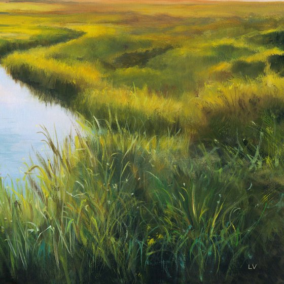 Sunrise over the marshland