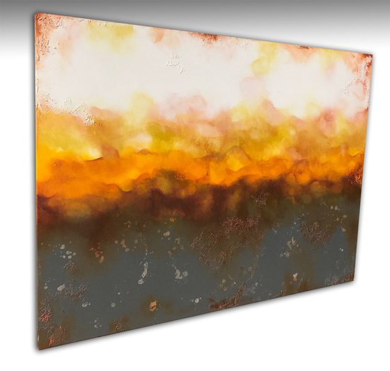 abstract sunrise (150 x 110 cm XL artwork) Dee Brown