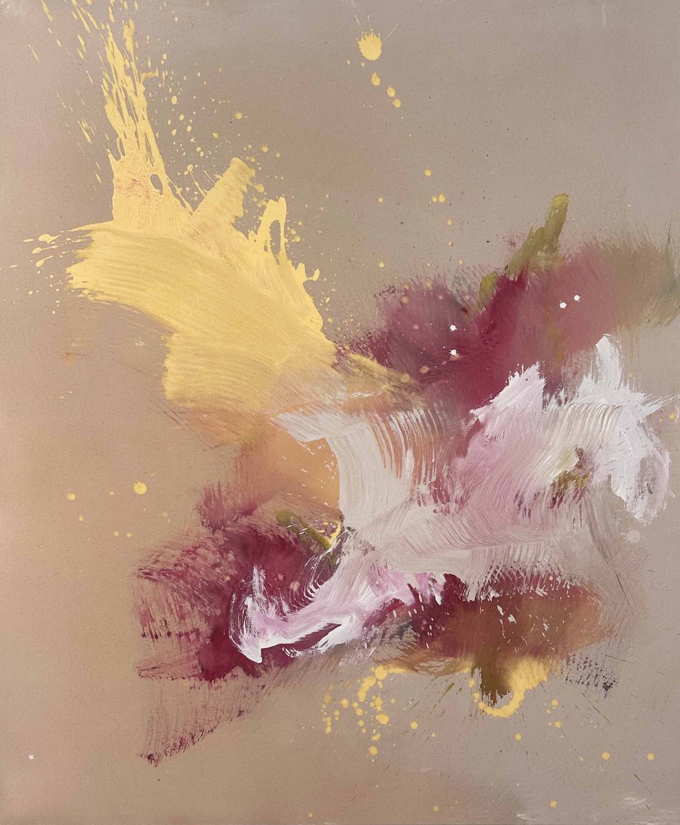 Abstract Landscape Acrylic Painting By Omar Obaid, 59 X 71", The Divine, Original Artwork