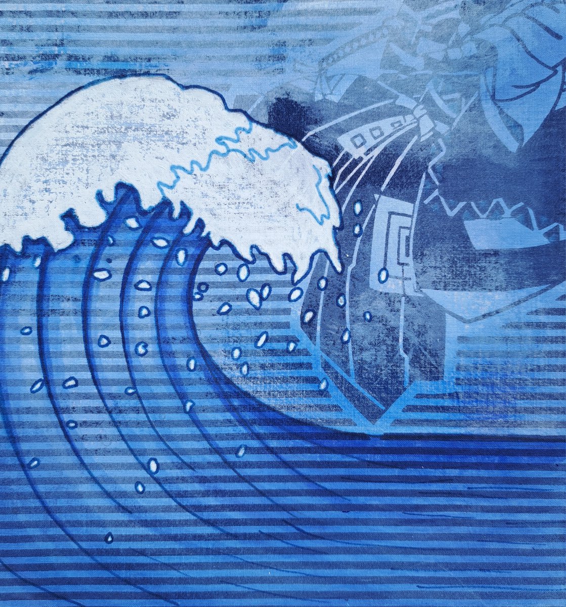 Great wave by Andromachi Giannopoulou