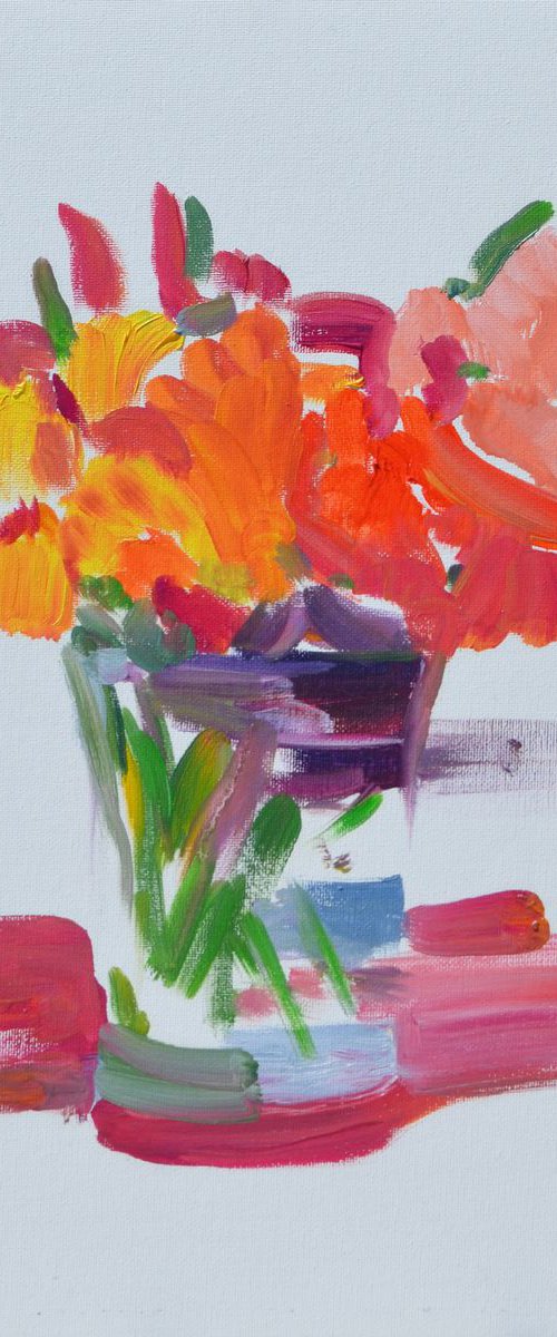vase with flowers by Isabel Robledo