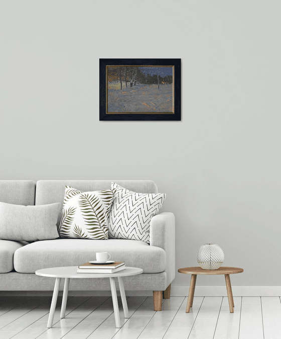 Winter night. Maryino