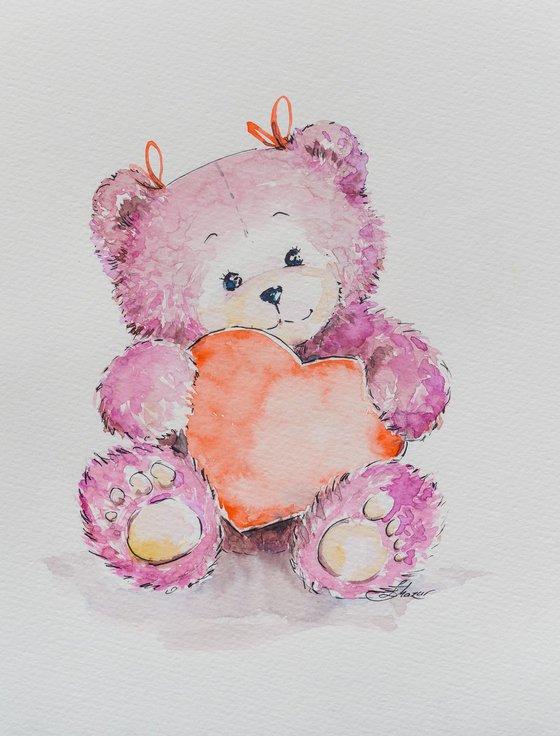 Cute Pink Teddy Bear for a gift.