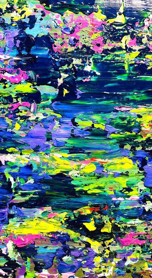 Monet's Pond - Abstract by Cristina Stefan