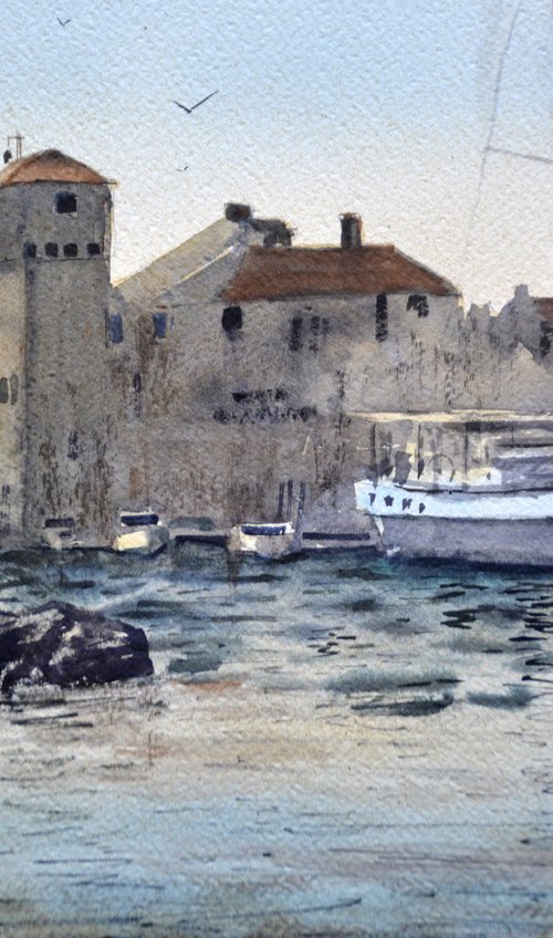 Kastel Gomilica 25x36 cm 2025 by Nenad Kojić watercolorist