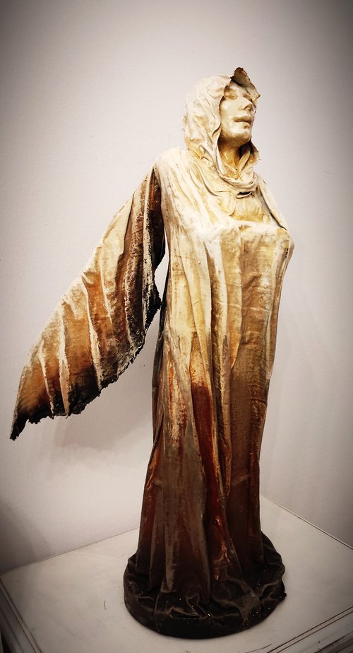 "Guardian angel" Unique sculpture by Elena Kraft