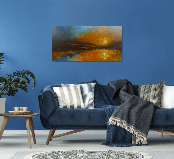 Brilliant Shore  (Large Seascape, 120x60cm)