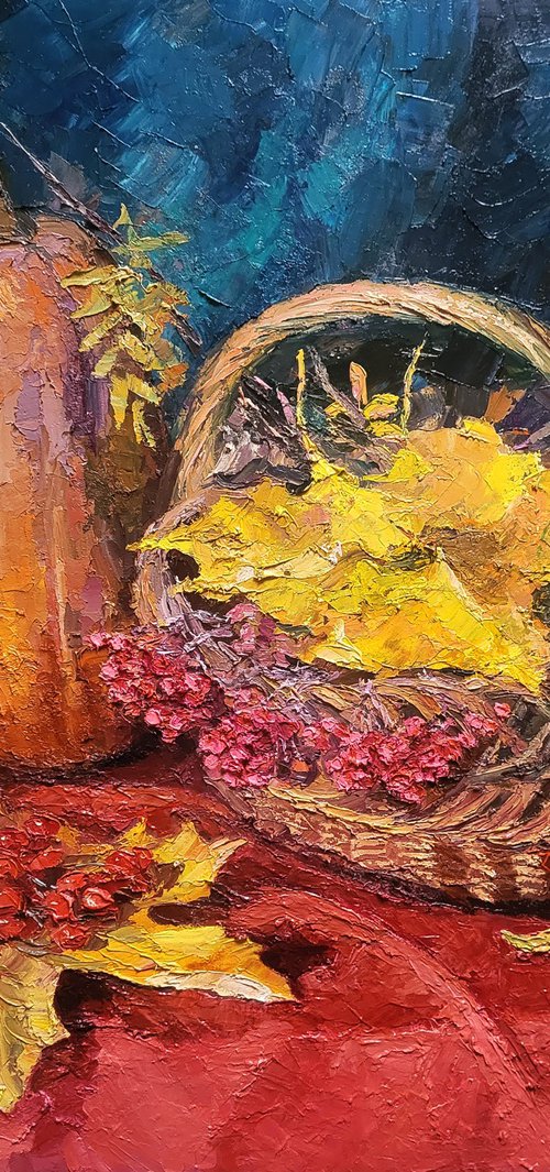 Still life with pumpkin by Boris Serdyuk