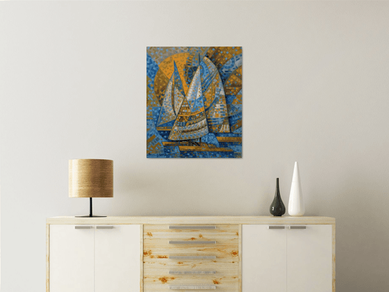 Sailboats on a sunny day