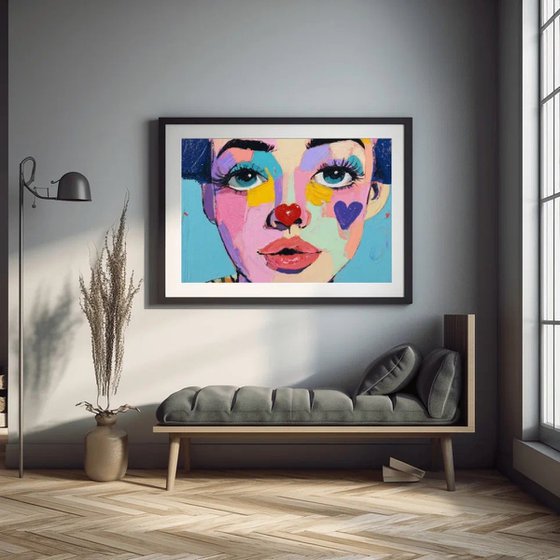Kawaii Clown Portrait