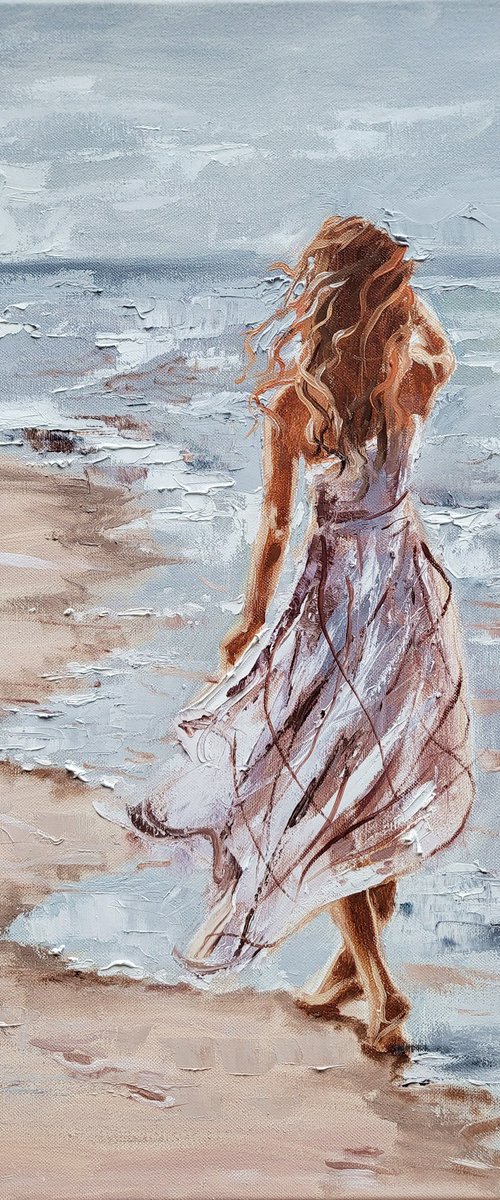 Lonely walk by Monika Luniak