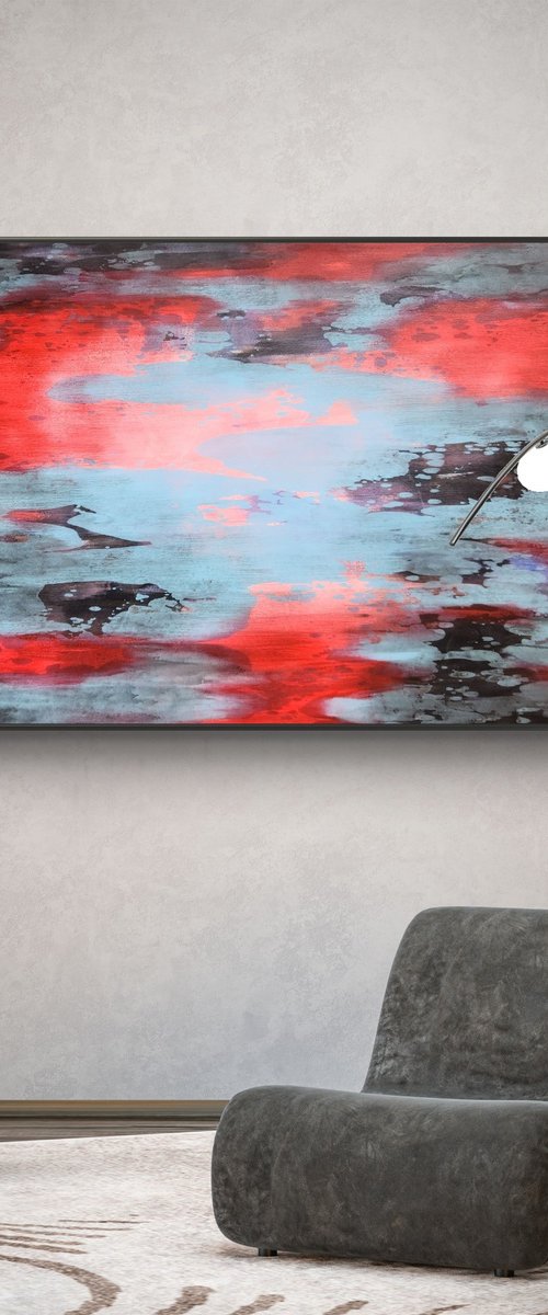 REFLECTION II- Contemporary Abstract Painting by Orvvet
