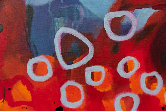 J’ai envie de rêver en couleurs - Original bold abstract on canvas - Ready to hang