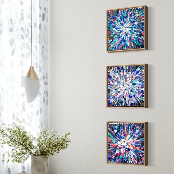 Blooms 44 - triptych