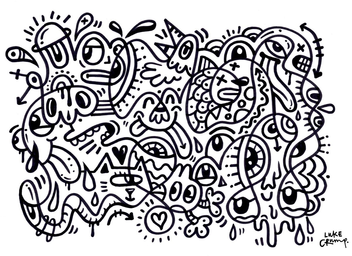 Doodle Drawing by Luke Crump