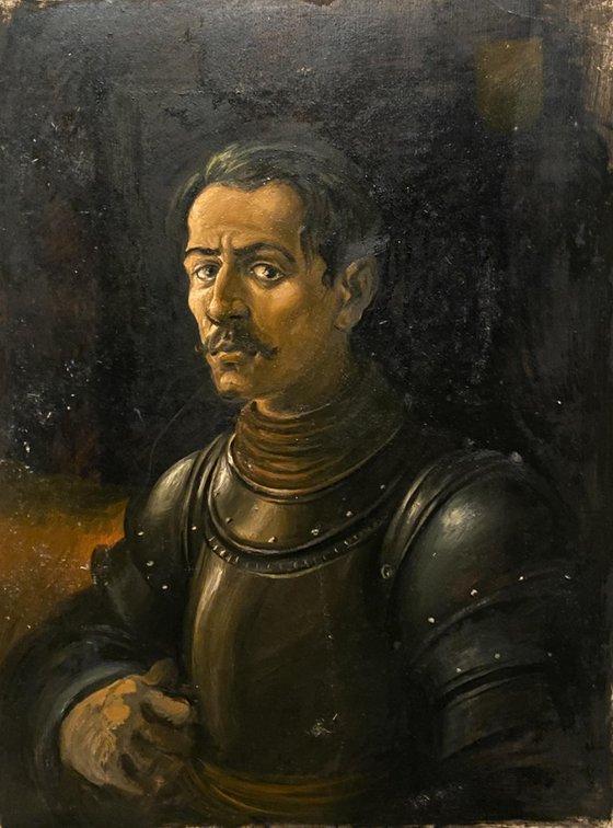 Portrait in armor