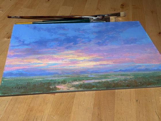 Crimson Horizon Sunset