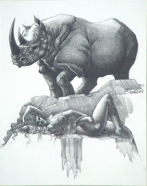 Dream Of The Rhino by Rick Paller