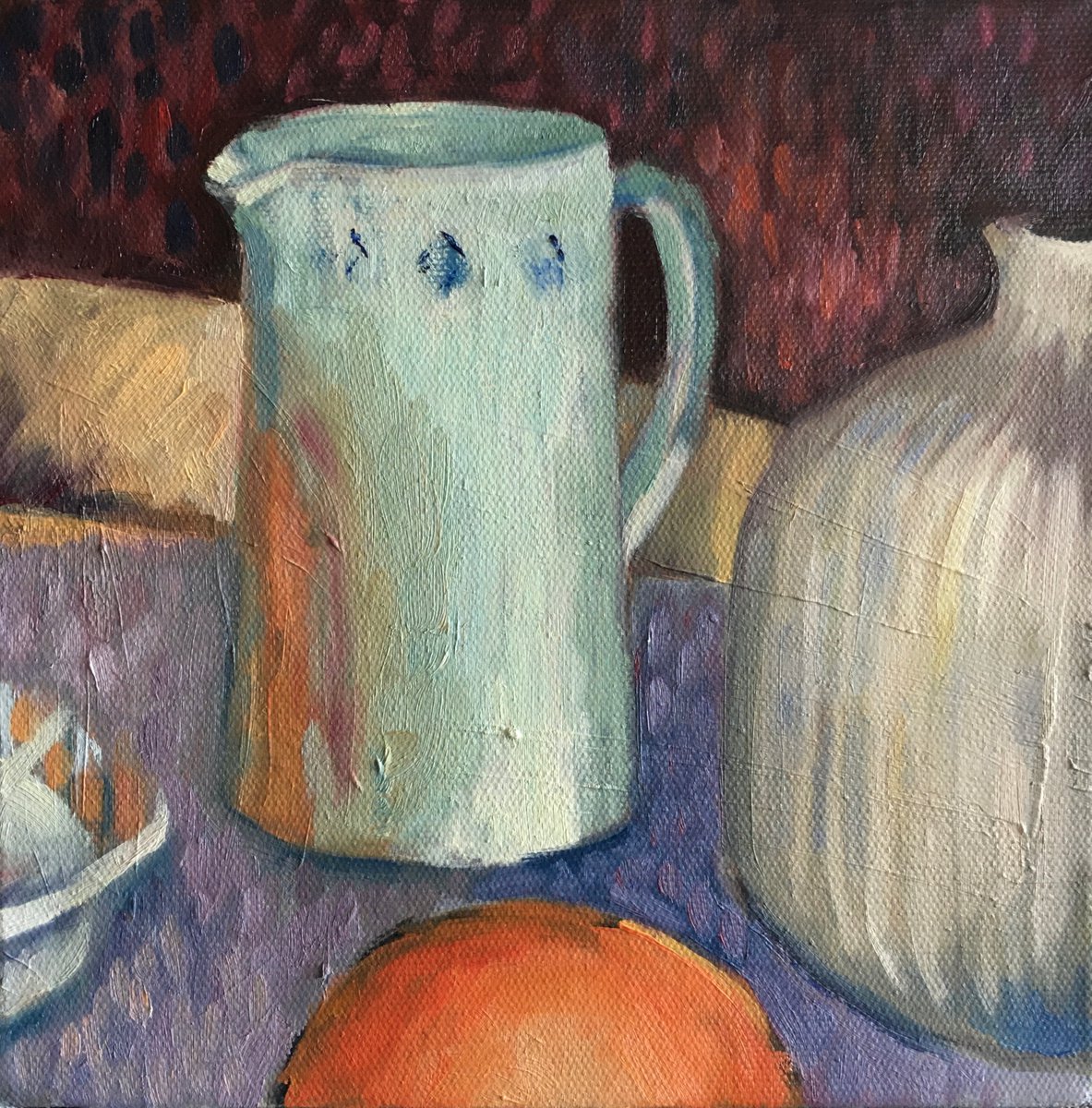 Still life with jug and bowl by Sheri Gee