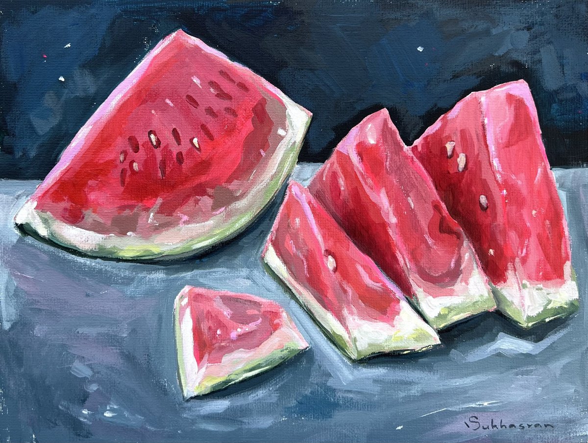 Still Life with Watermelon by Victoria Sukhasyan