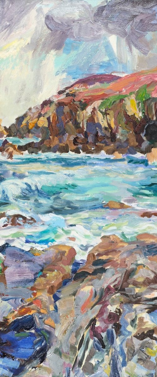 Coast, Cornwall, England by George Irvine