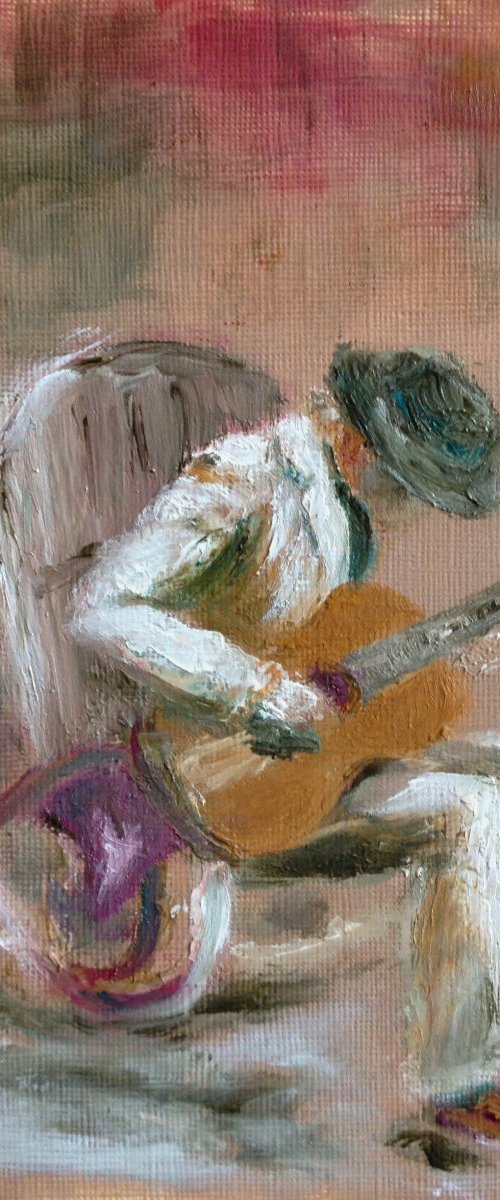 Guitar Man 1 by Rebecca Pells