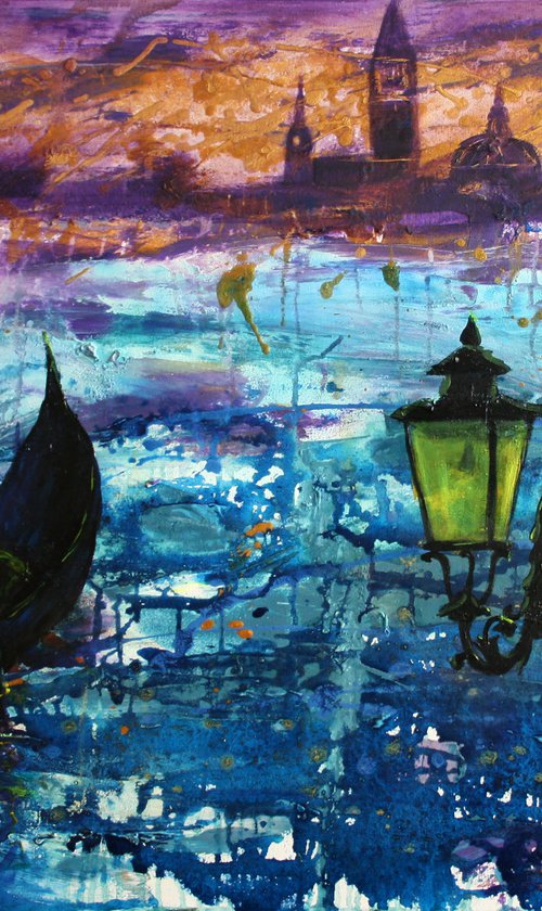 In a dream and in reality... Venice I /  ORIGINAL PAINTING by Salana Art Gallery