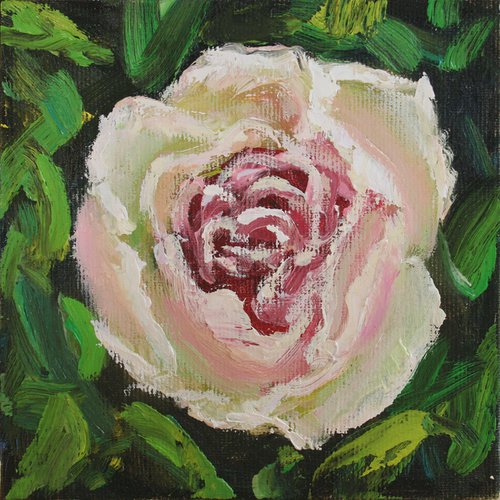Tea Rose... /  ORIGINAL PAINTING by Salana Art Gallery