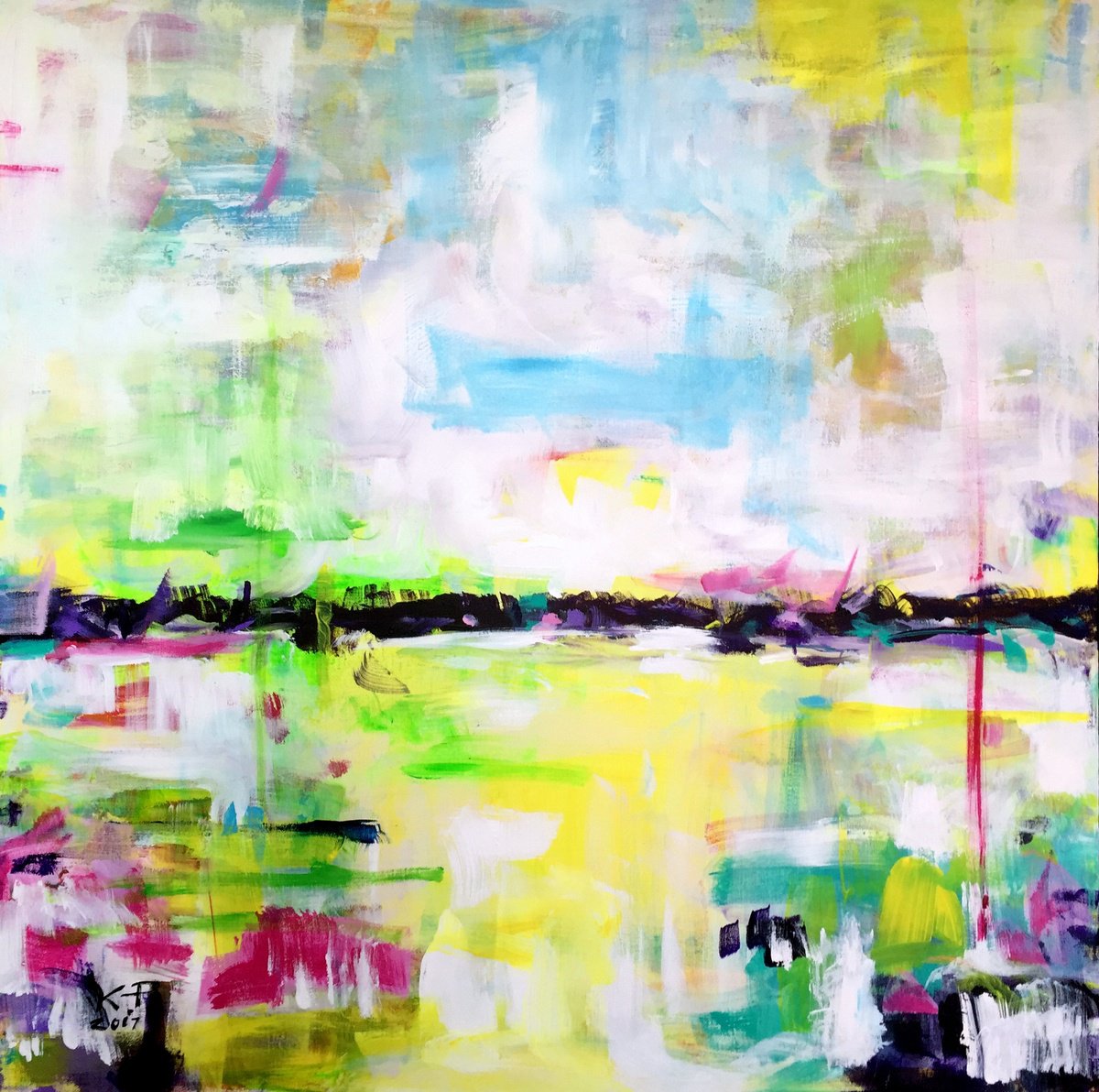 March By Kasia Pawlak, 36 X 36, Artwork For Sale On Artfinder