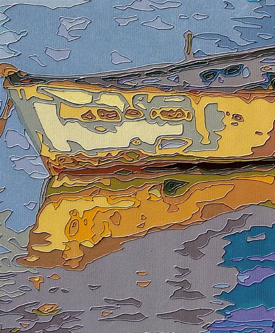 - Boats - | MODERN STYLE PAINTING, NEW STYLE, ORIGINAL ARTWORK |