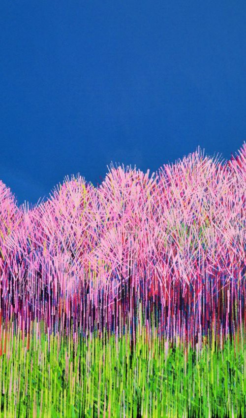 Park Life - Green, Pink and Blue by Marc Todd