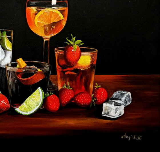 Still life with drinks