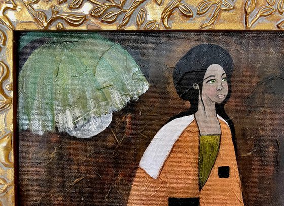 The woman with green eyes