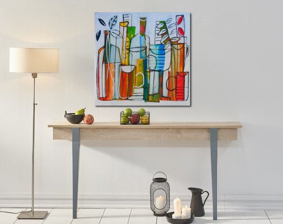 Still Life with Bottles II