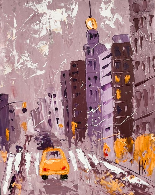 New York Yellow Taxi by Halyna Kirichenko