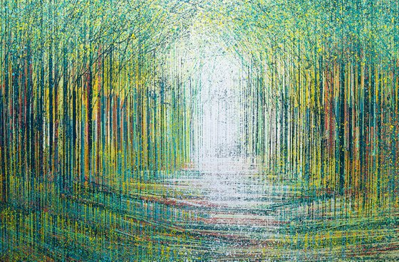 Tree Tunnel In Spring Light