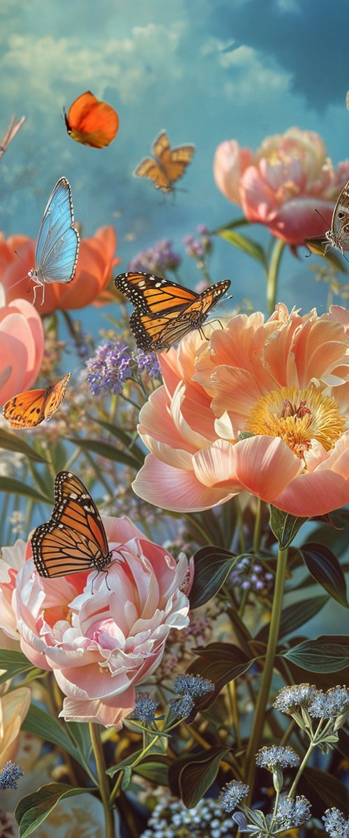 BUTTERFLY GARDEN 55 by MICHAEL FILONOW