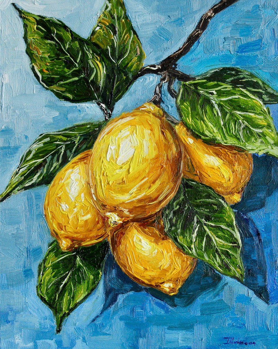 Impressionistic Still Life Oil Painting By Liza Illichmann, 9 X 12", Beneath The Sicilian Sun, Original Artwork