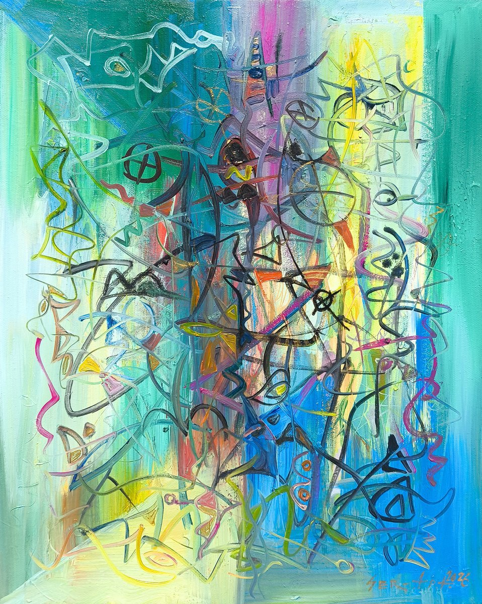 The Linear Dance By Seyran Gasparian, 16 X 20, Artwork For Sale On Artfinder