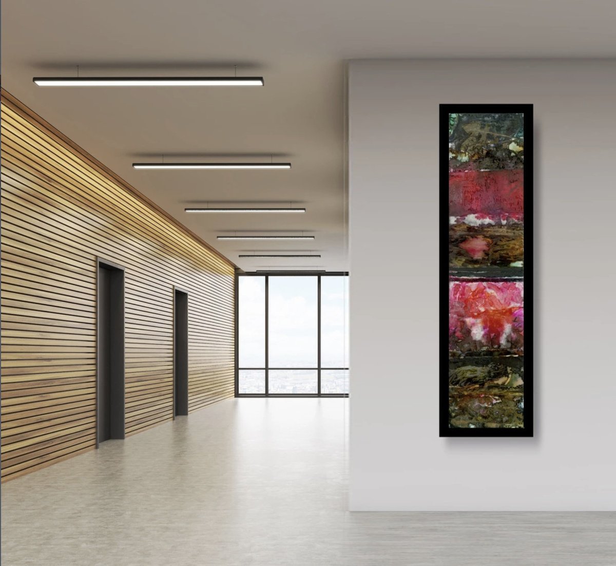 Painting , A Beautiful Symphony 2 By Kathy Morton Stanion, 8 X 33, Artwork For Sale On Artfinder