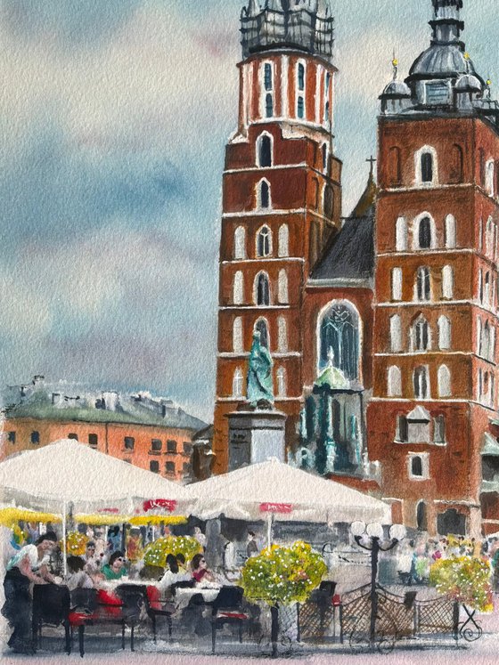 City scene, krakow Poland