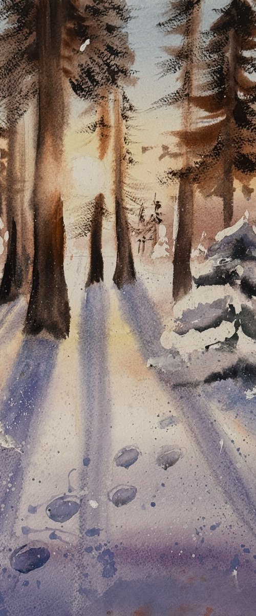 Winter forest by Irina Ponna