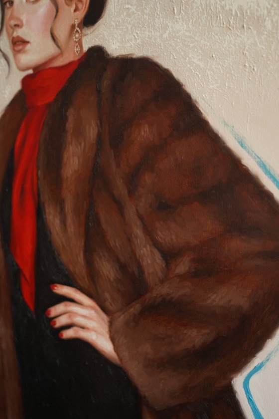 Woman in fur