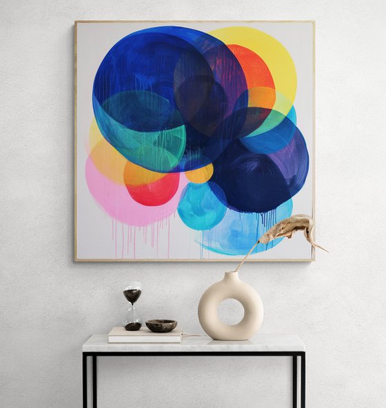 Painting of bold and bright circles 2901241
