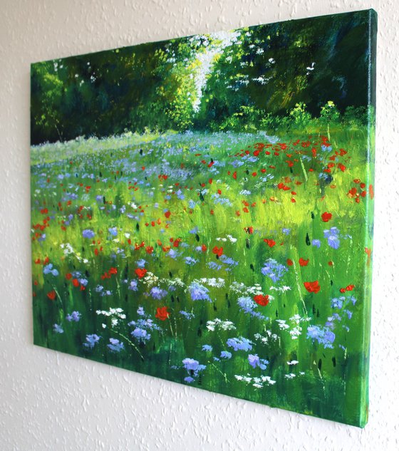 Sunrise and Wildflowers