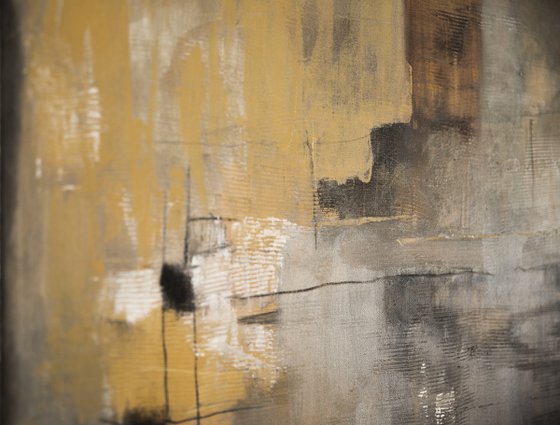 Wabi-Sabi #2  30x30" 76x76cm Abstract Art by Bo Kravchenko