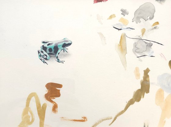 Serendipity (Frog on Abstract)