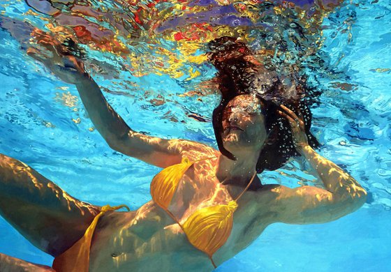 Acionna - Large Swimming Painting