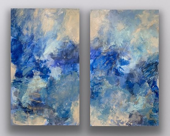 In between white and blue